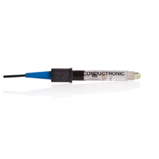 Electrodo industrial (hasta 3m de cable) de pH, cuerpo de vidrio, sellado, membrana redonda, doble referencia 277V780- BNC